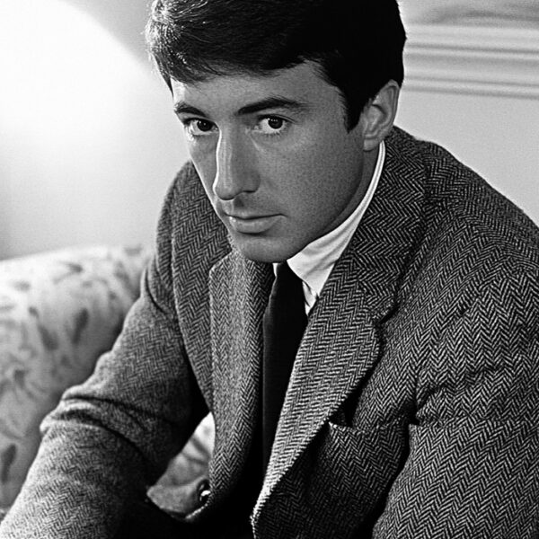 Dustin Hoffman in The Graduate wearing tweed herringbone jacket