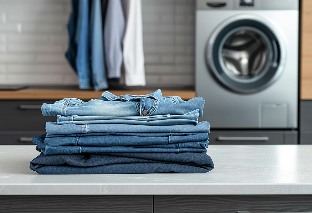 clothes folded after laundry