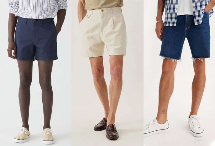 The Best Menโs Shorts For 2024 Are Anything But Boring man wearing various styles of shorts