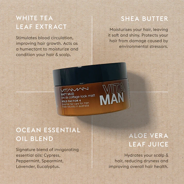 vitaman natural hair clay for men